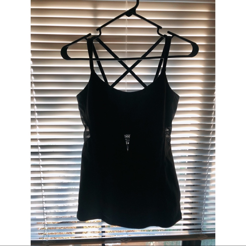 Strappy Black Lululemon tank